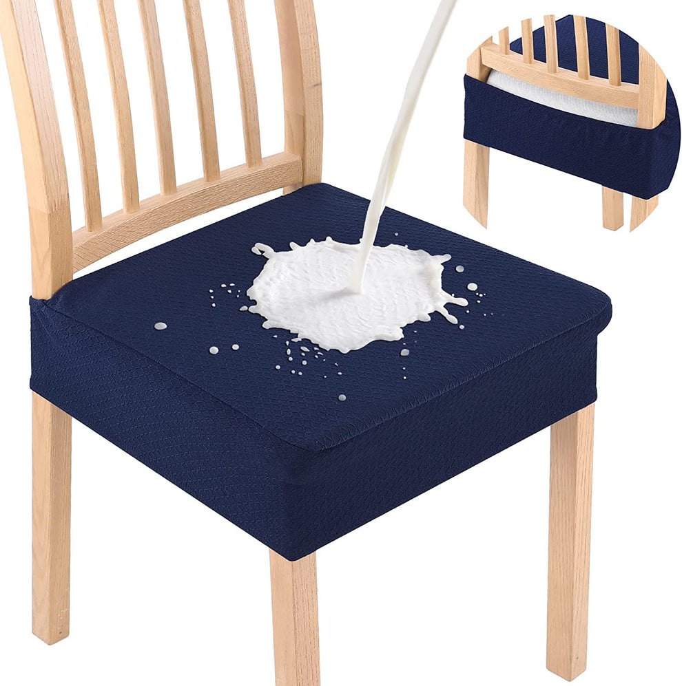 防水ジャカード椅子クッションカバー ― 滑り止め付き・お手入れ簡単