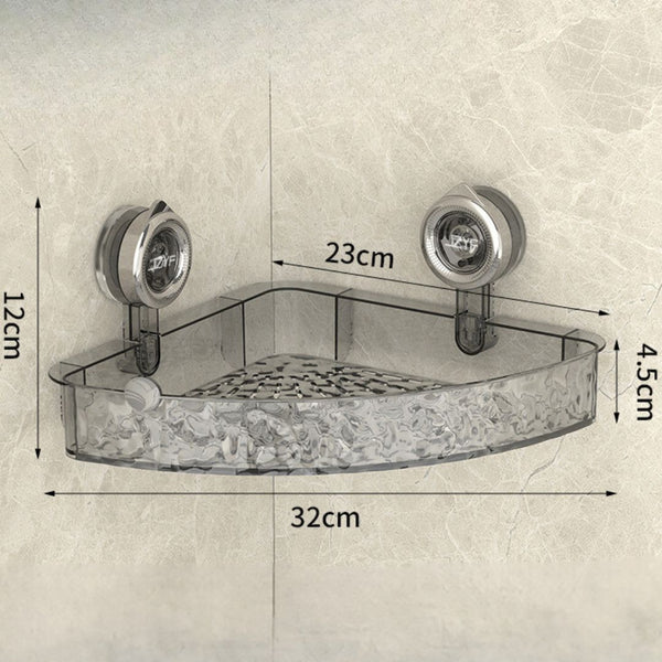 バスルーム用吸盤コーナーラック