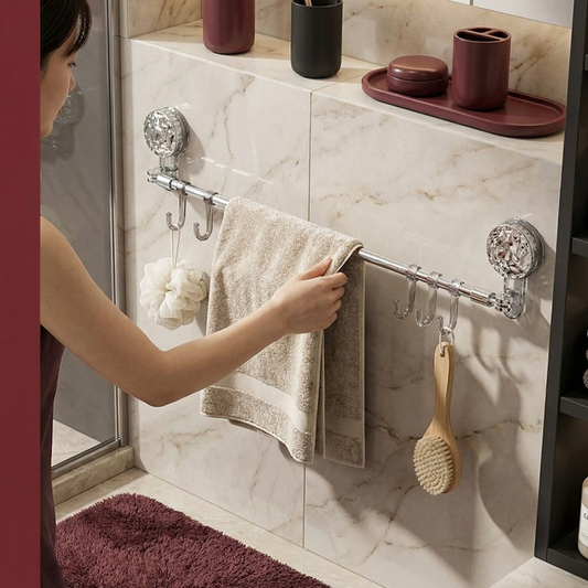 穴あけ不要の実用的な壁掛けホルダー