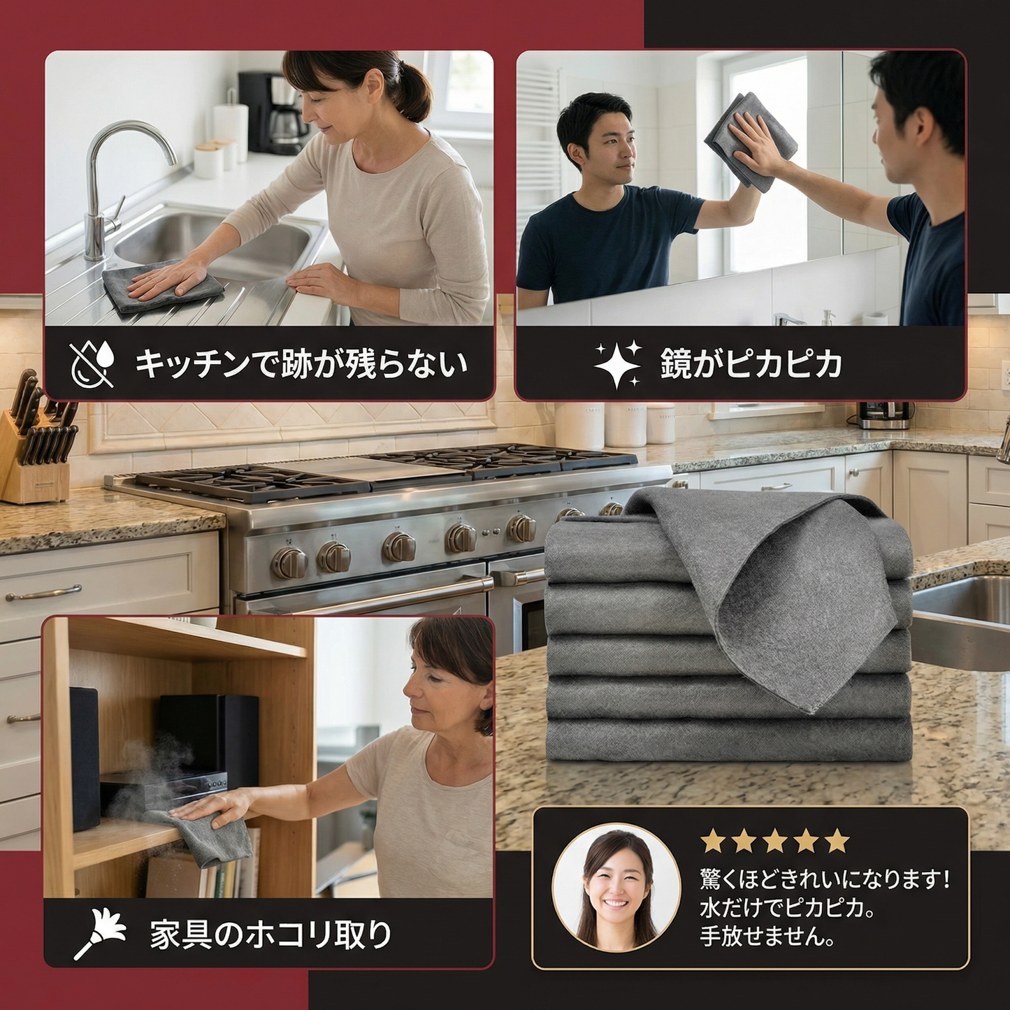 マジックマイクロファイバークリーニングクロス