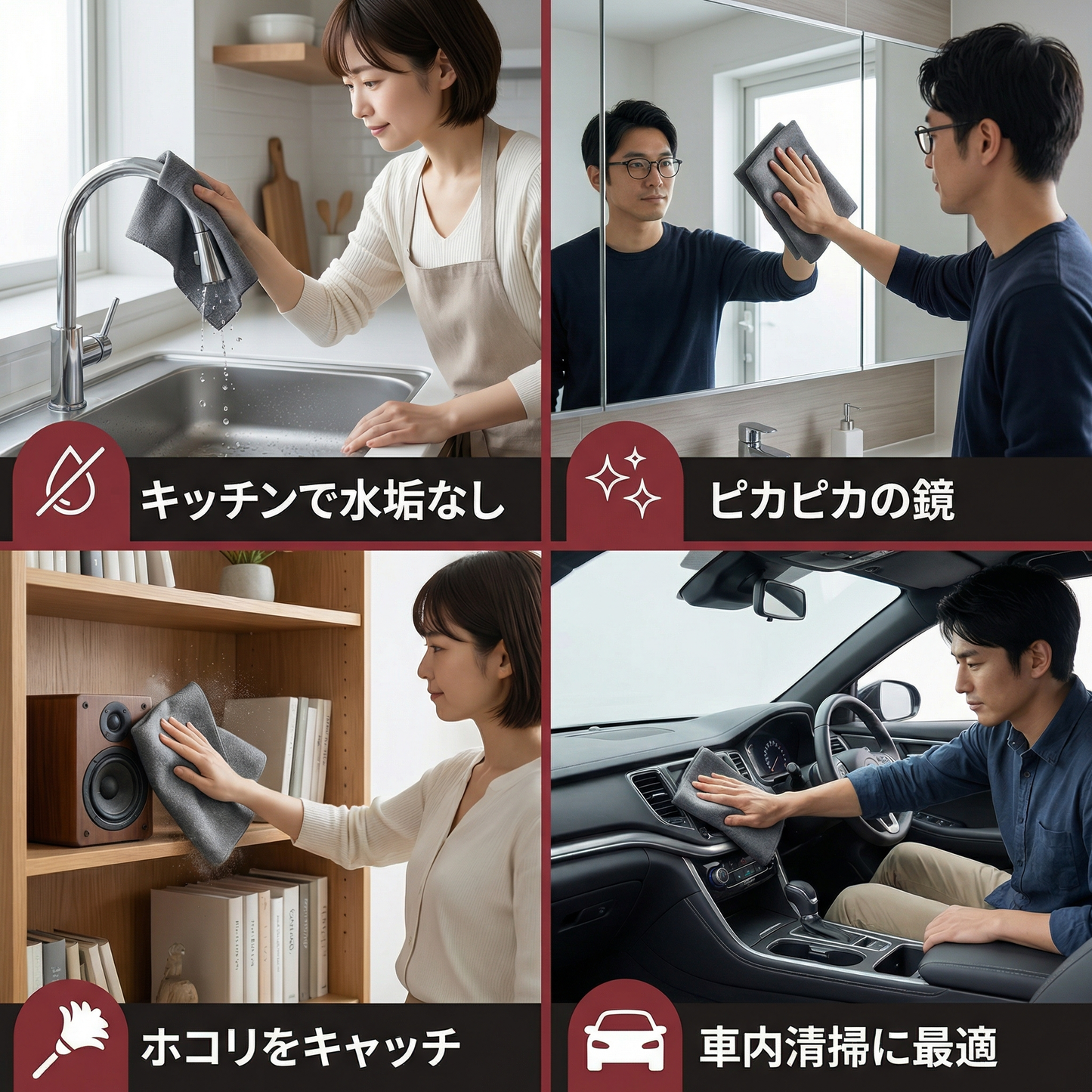 マジックマイクロファイバークリーニングクロス