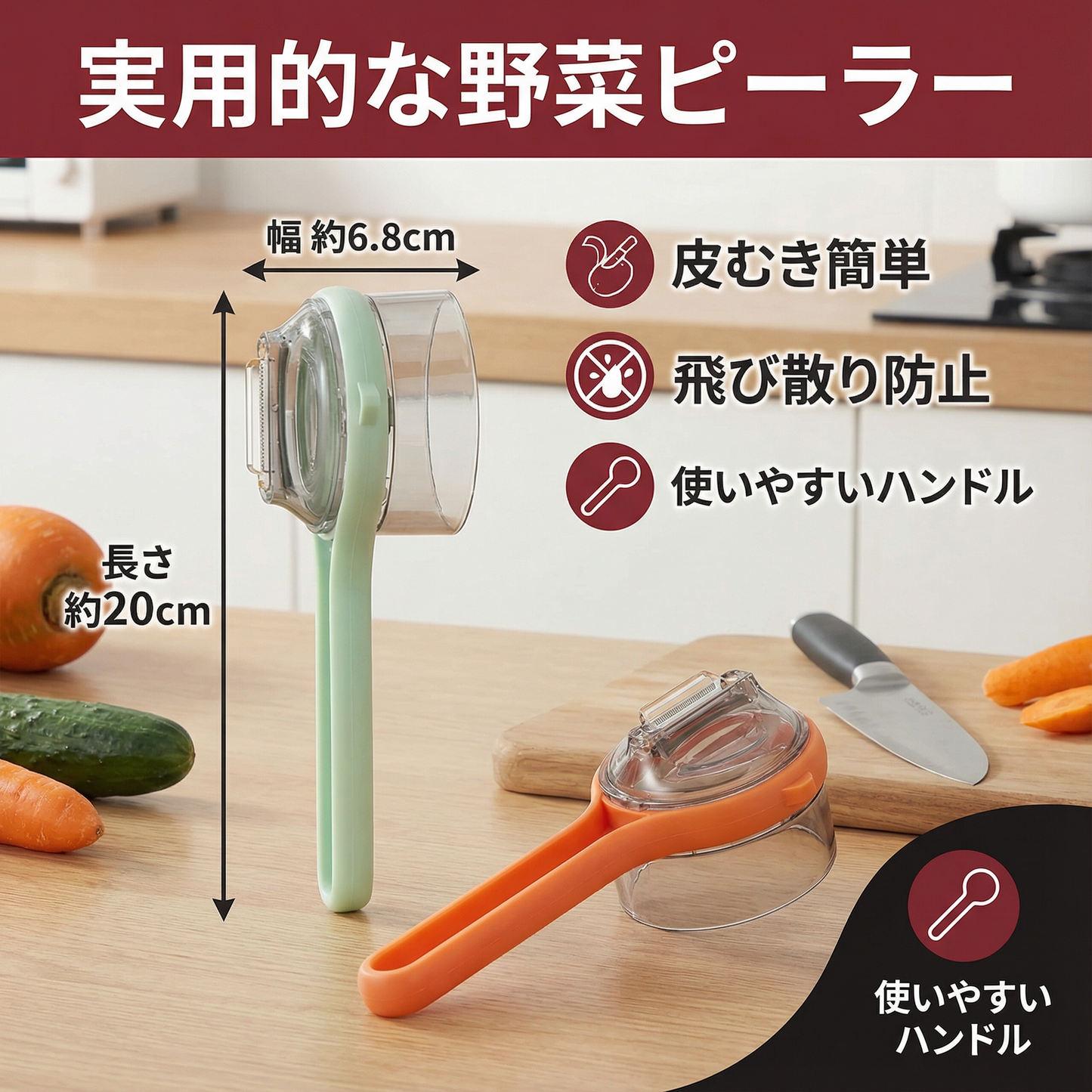 実用的な野菜ピーラー
