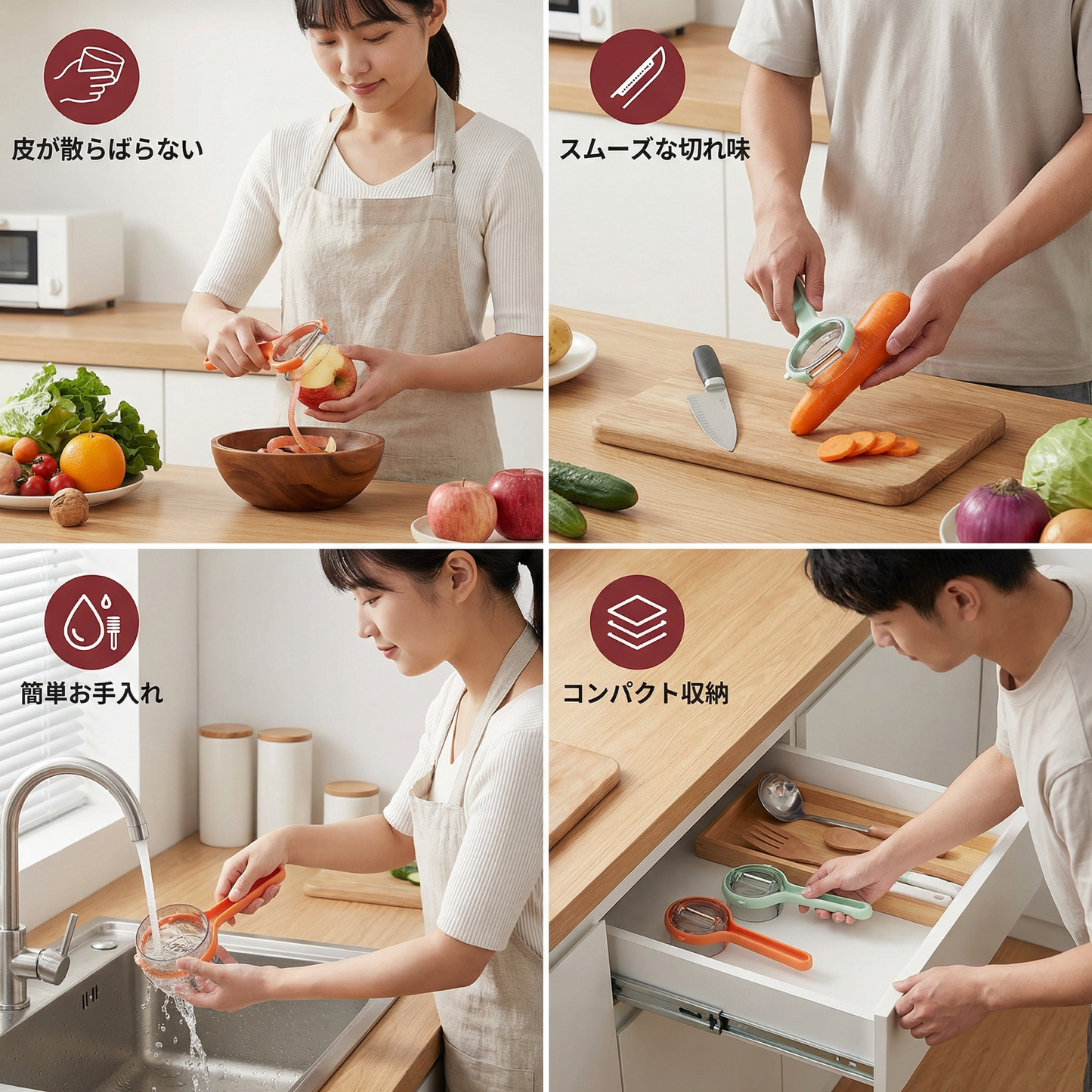 実用的な野菜ピーラー