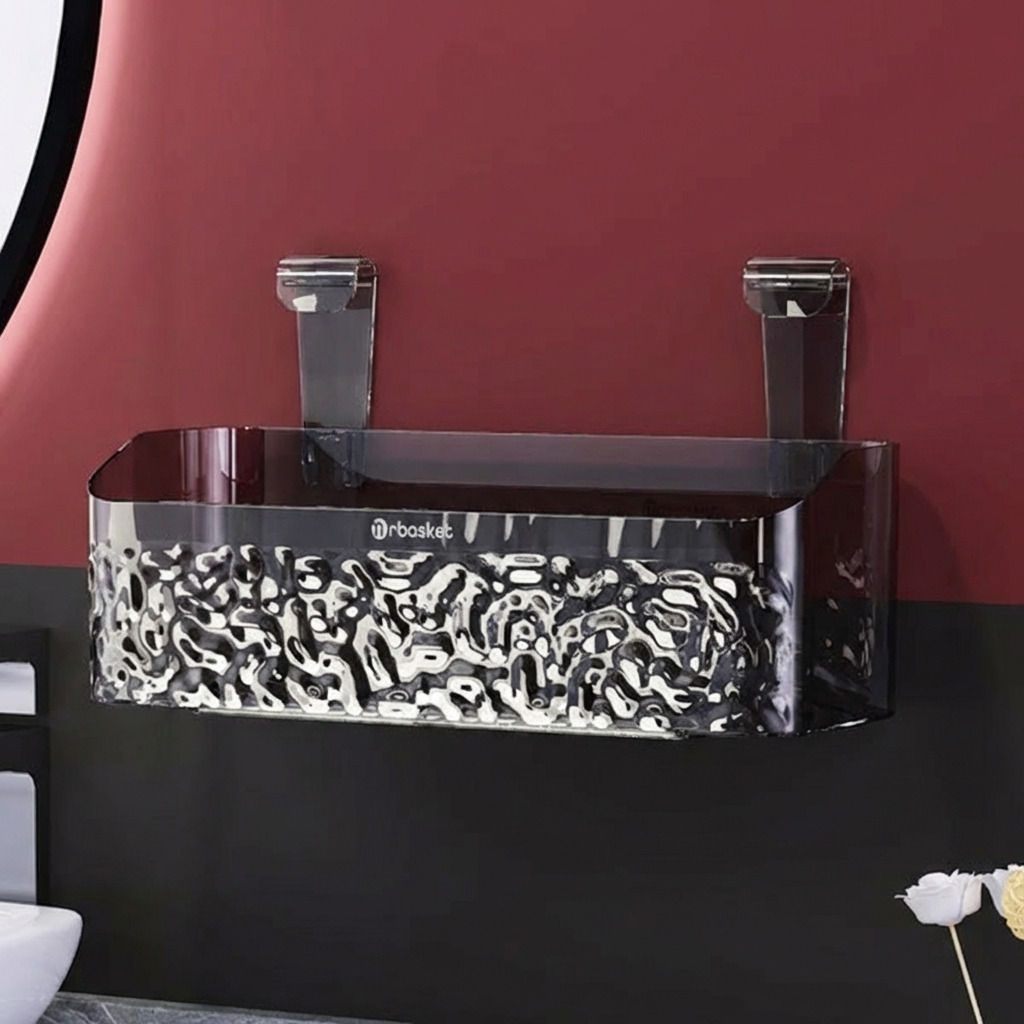 吸盤バスルームラック