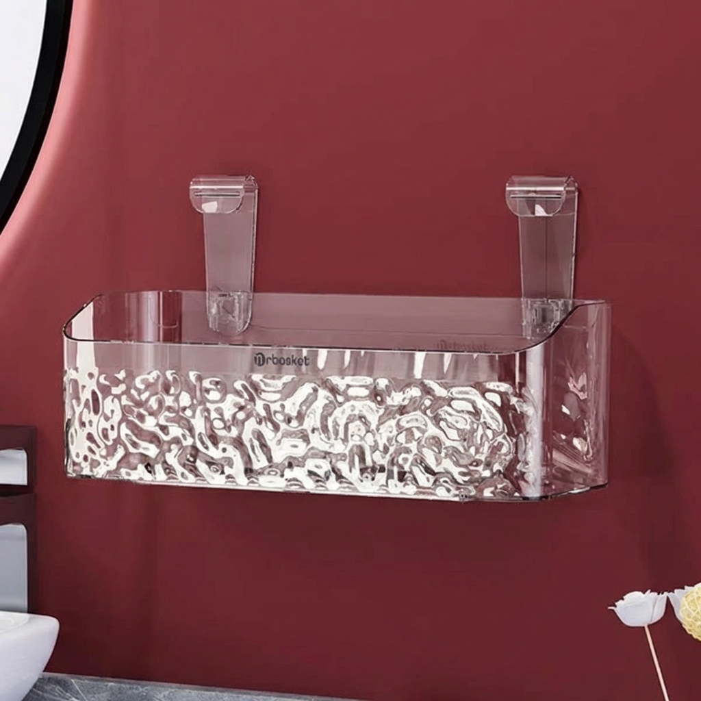 吸盤バスルームラック