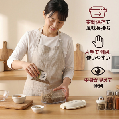 実用的なスパイスボックス