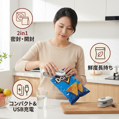 2in1 ミニシーリングデバイス