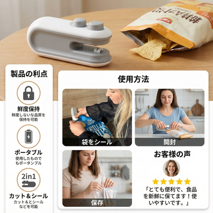 2in1 ミニシーリングデバイス