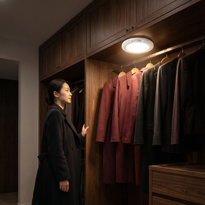 調光可能なバッテリー式天井ライト モーションセンサー付き – 磁石式 & ワイヤレス