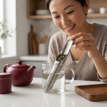 便利で使いやすいティースプーン用こし器