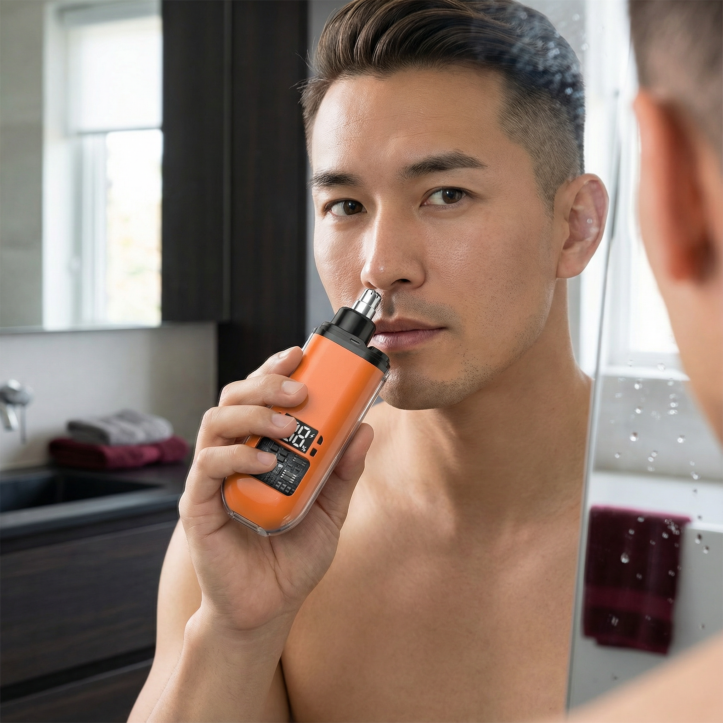 携帯用便利な鼻毛トリマー