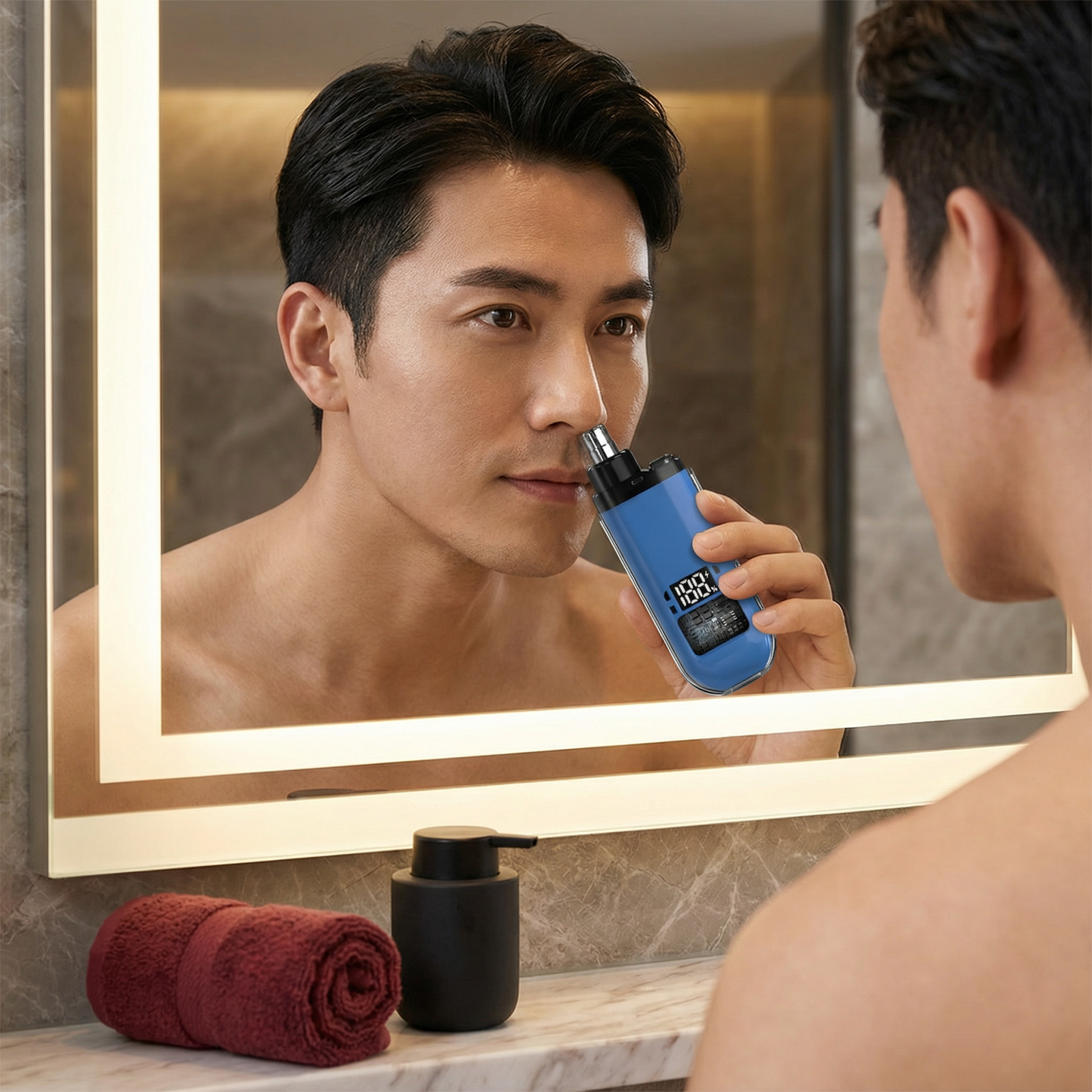 携帯用便利な鼻毛トリマー