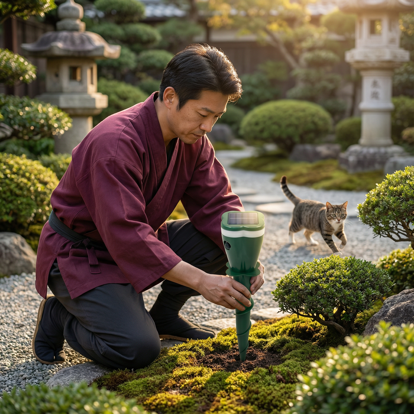 ソーラー式超音波動物・害虫忌避装置
