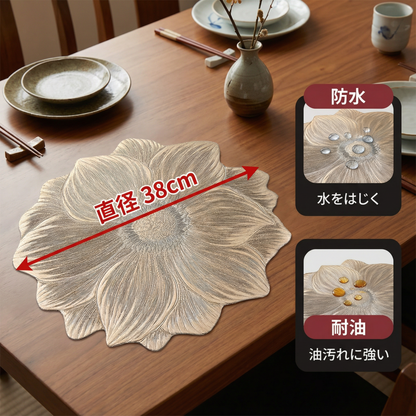 クリエイティブフラワーテーブルセット - 防水・耐油