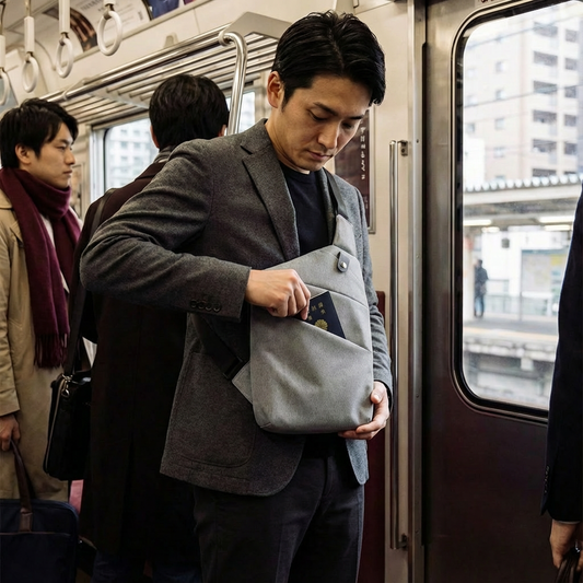 防犯デザインショルダーバッグ