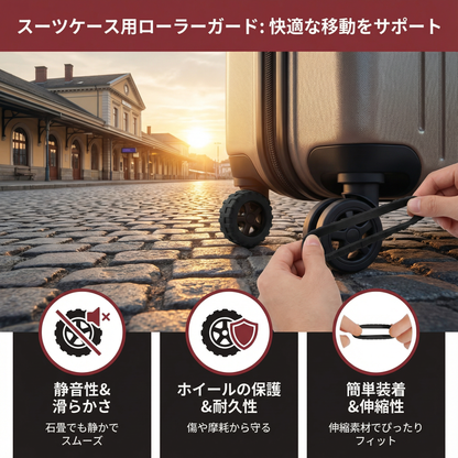 スーツケース用ローラーガード