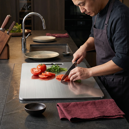 ドイツ製高品質ステンレス製まな板