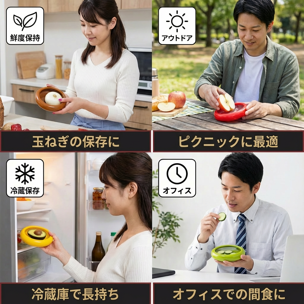 シリコン保存カバー