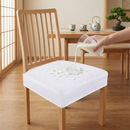 防水ジャカード椅子クッションカバー ― 滑り止め付き・お手入れ簡単